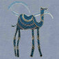 Melange Blau-Grau Kamel