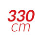330 cm